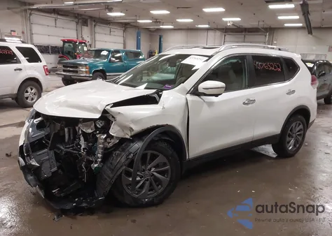 2016 Nissan Rogue Sl z USA, uszkodzony, nr VIN 5N1AT2MV4GC755508